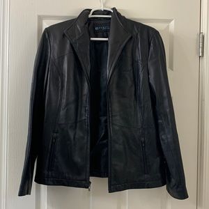 Black leather jacket Kenneth Cole reaction
